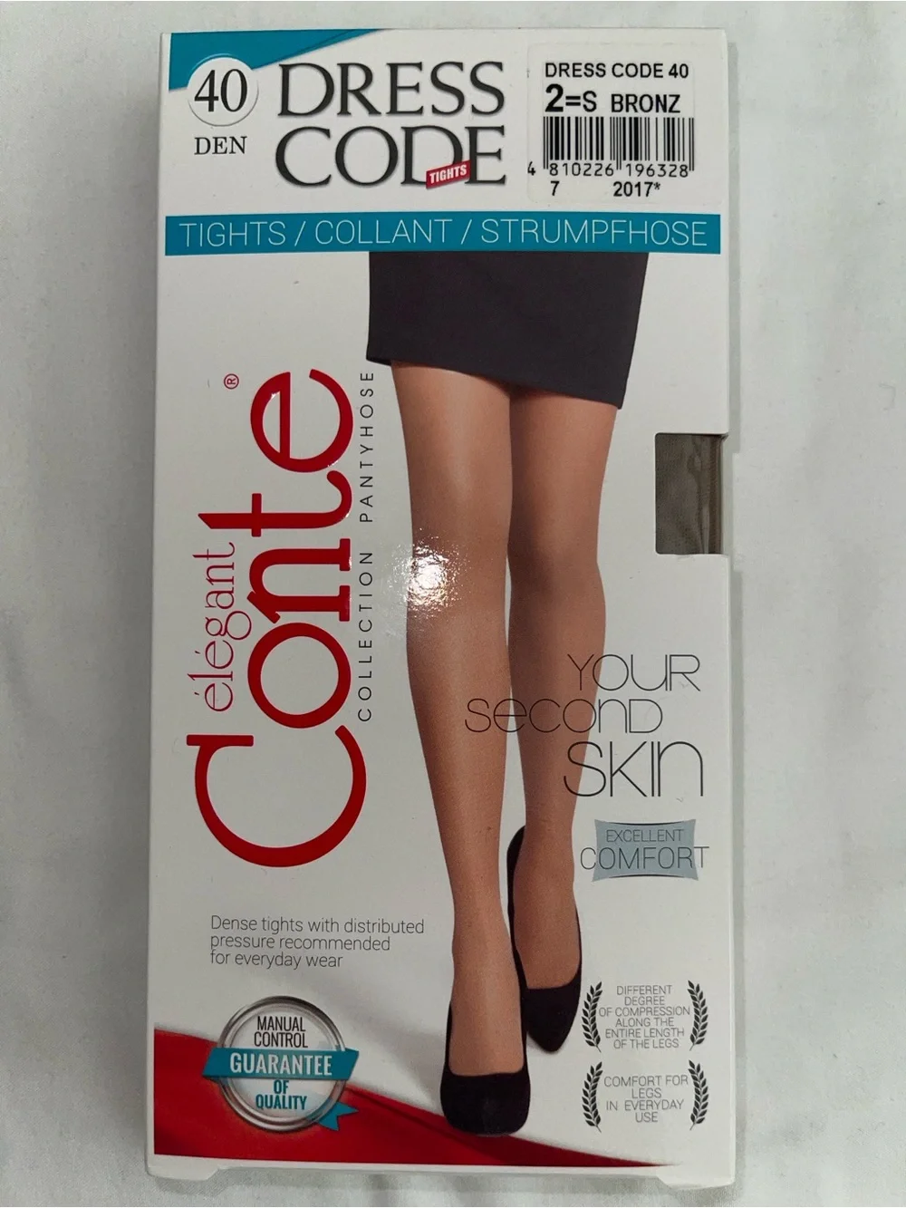 3 Separate Pairs Conte Elegant Pantyhose Size: S (8D / 20D / 40D)